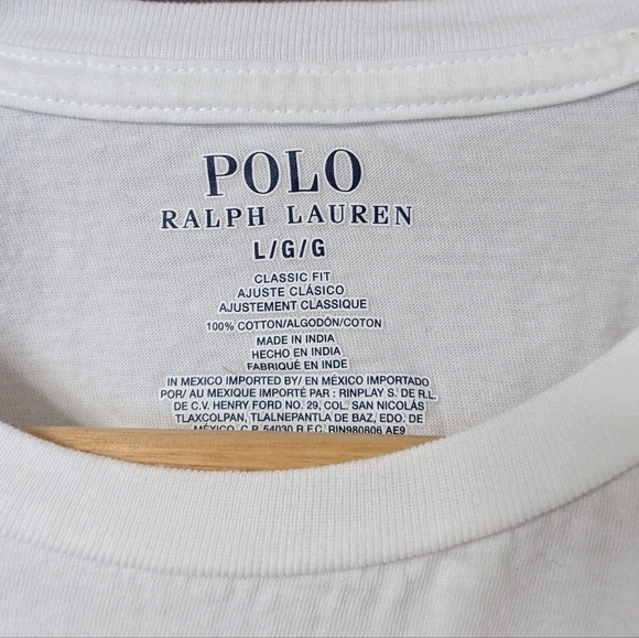 Polo by Ralph Lauren Men's Classic White Tee - Picture 4 of 4